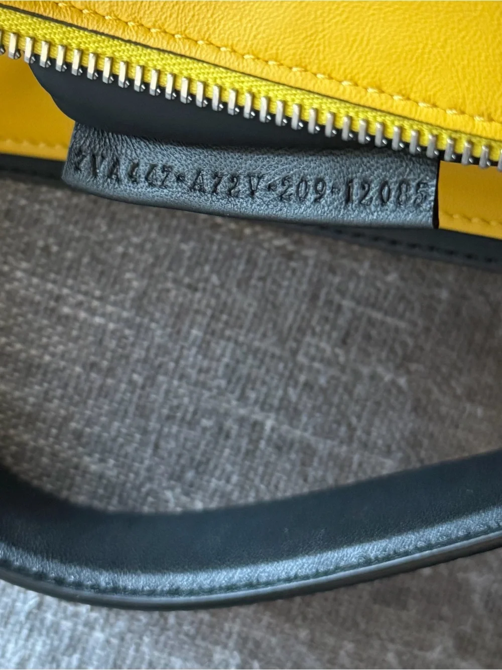 Fendi Black Leather Embossed FF Logo Crossbody Bag